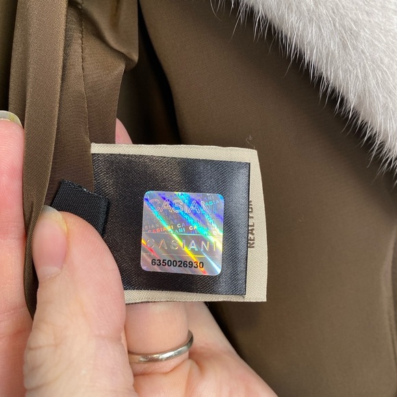 Luxury Real Mink Fur Short Jacket Silver/Gray No Dyes 3/4 Sleeves Size S/M - Picture 10 of 16